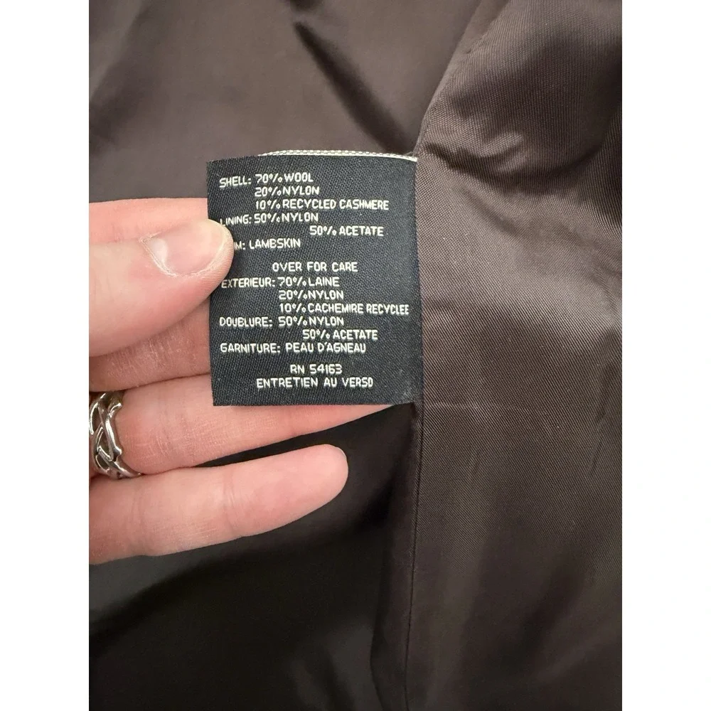 Cole Haan Wool Blend Car Chore Coat‎ Men's XL Brown Full Zip AMAZING CONDITION